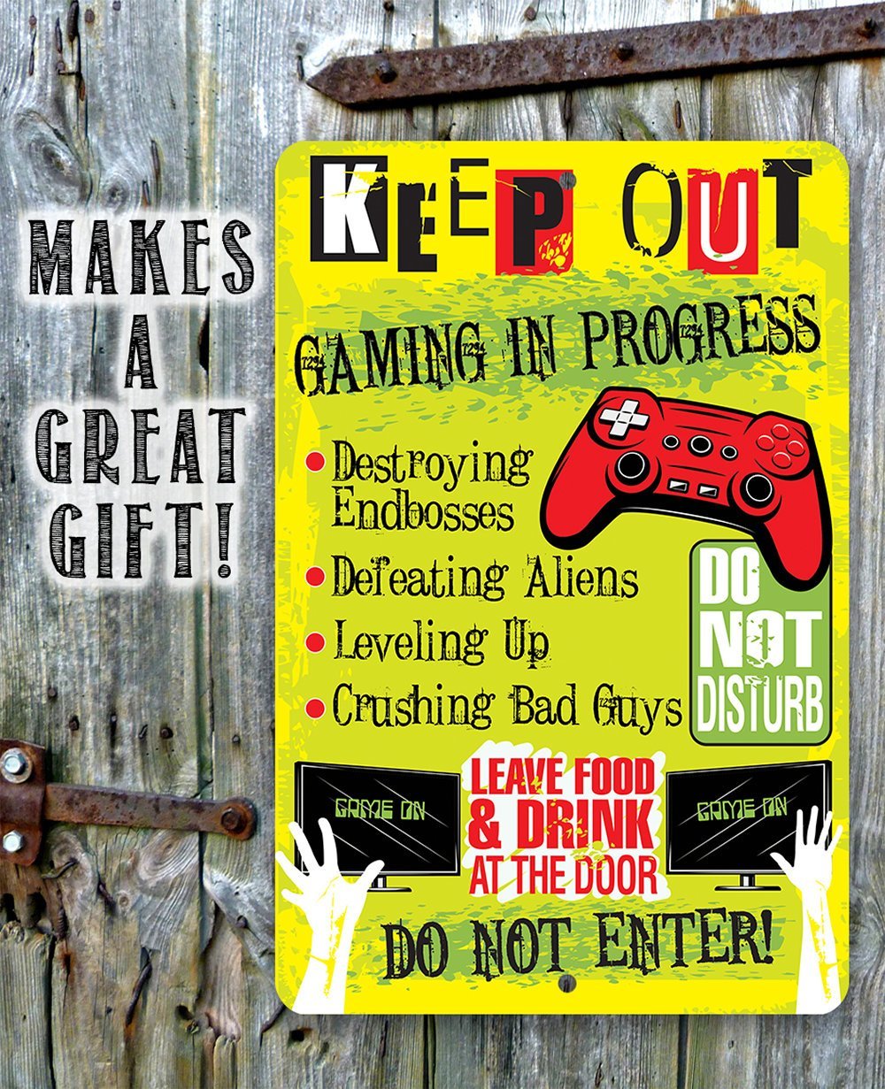 Keep Out Gamer - Metal Sign