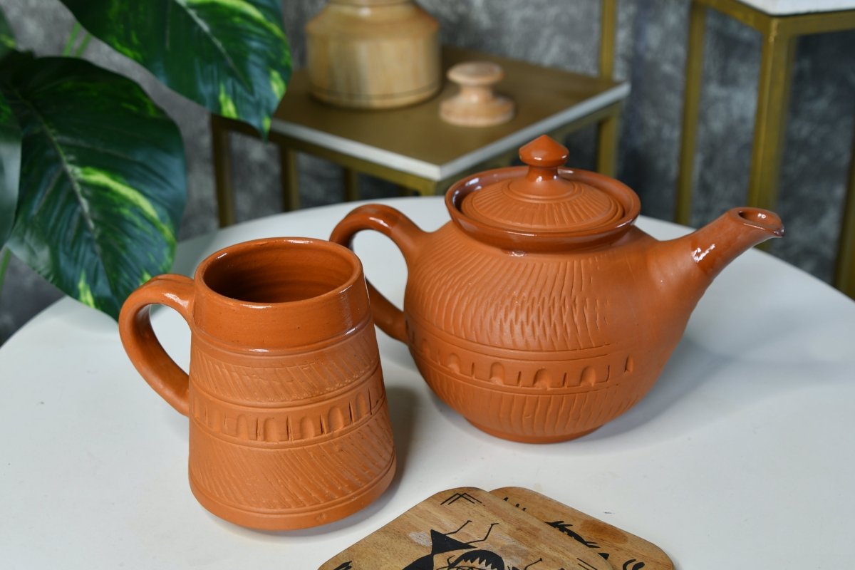 Sowpeace Terracotta Kettle: Artful Fusion for Home and Kitchen-13