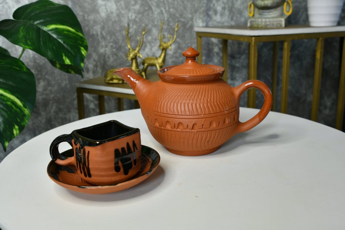 Sowpeace Terracotta Kettle: Artful Fusion for Home and Kitchen-15