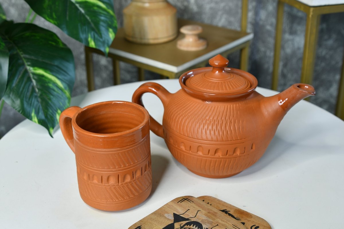 Sowpeace Terracotta Kettle: Artful Fusion for Home and Kitchen-12