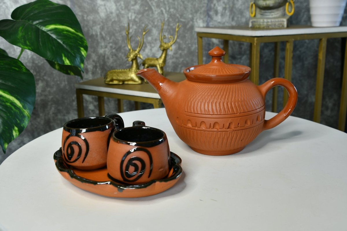 Sowpeace Terracotta Kettle: Artful Fusion for Home and Kitchen-14