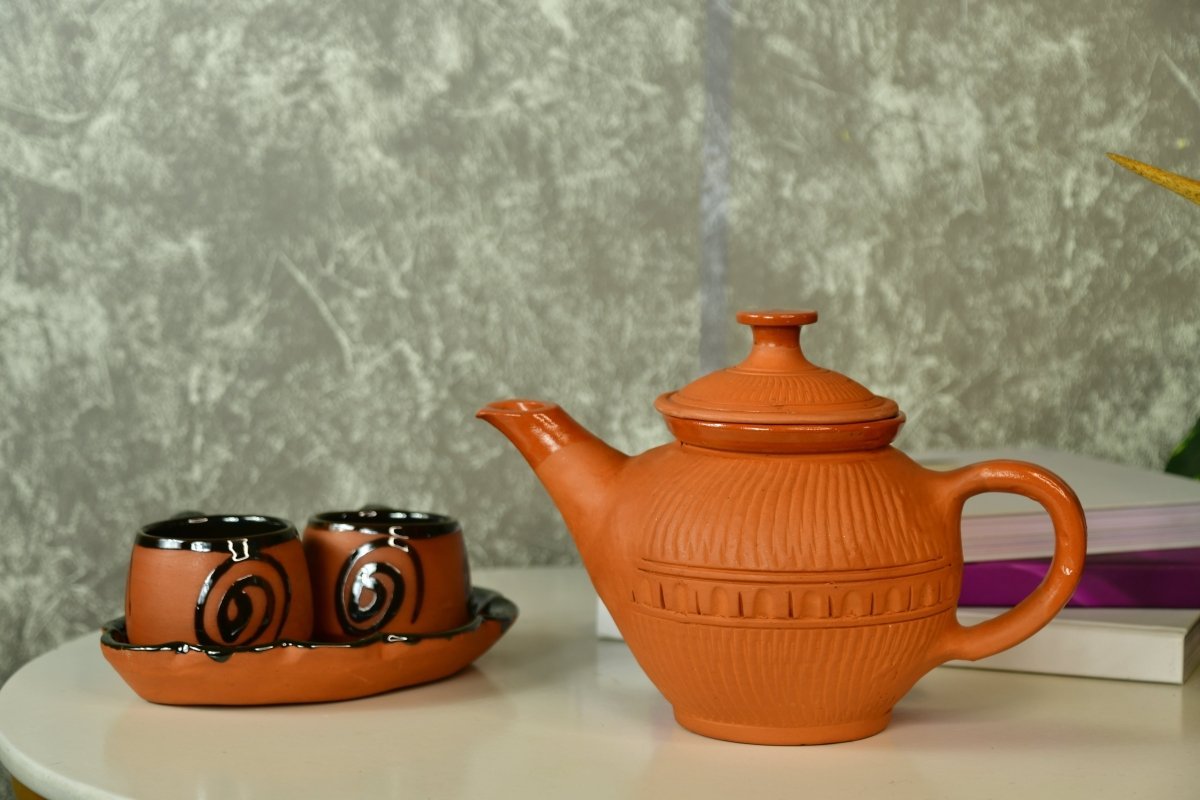 Sowpeace Terracotta Kettle: Artful Fusion for Home and Kitchen-2