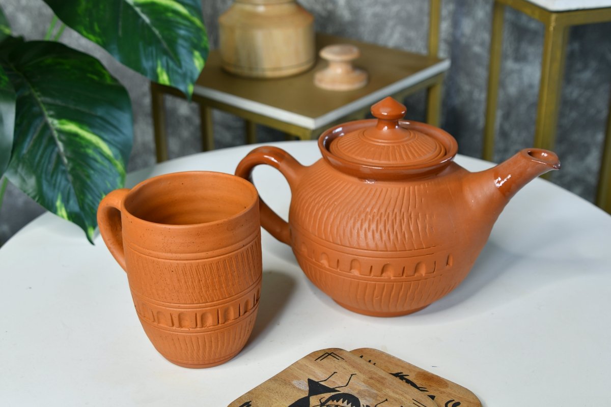 Sowpeace Terracotta Kettle: Artful Fusion for Home and Kitchen-6