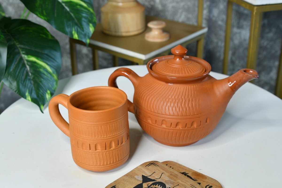 Sowpeace Terracotta Kettle: Artful Fusion for Home and Kitchen-7