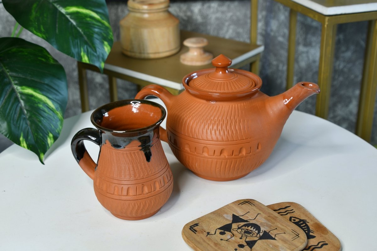 Sowpeace Terracotta Kettle: Artful Fusion for Home and Kitchen-8