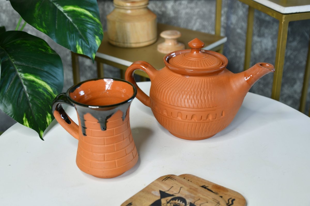 Sowpeace Terracotta Kettle: Artful Fusion for Home and Kitchen-9