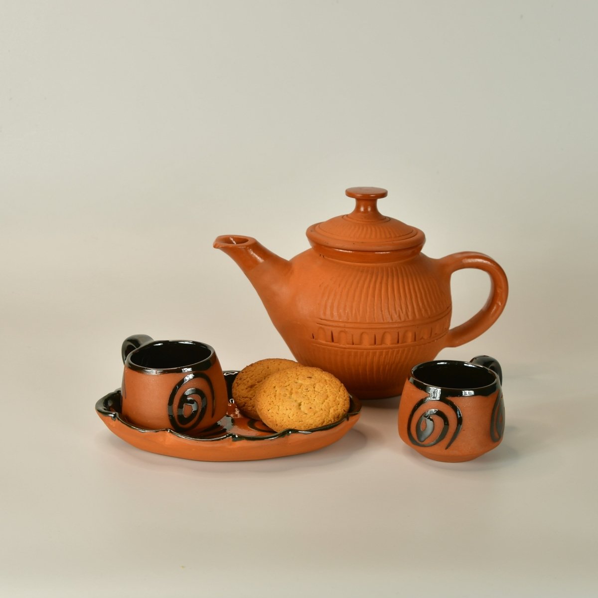 Sowpeace Terracotta Kettle: Artful Fusion for Home and Kitchen-1