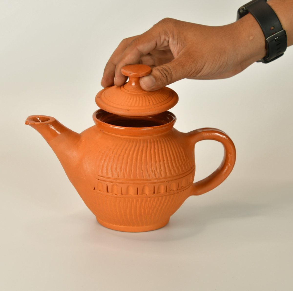 Sowpeace Terracotta Kettle: Artful Fusion for Home and Kitchen-4