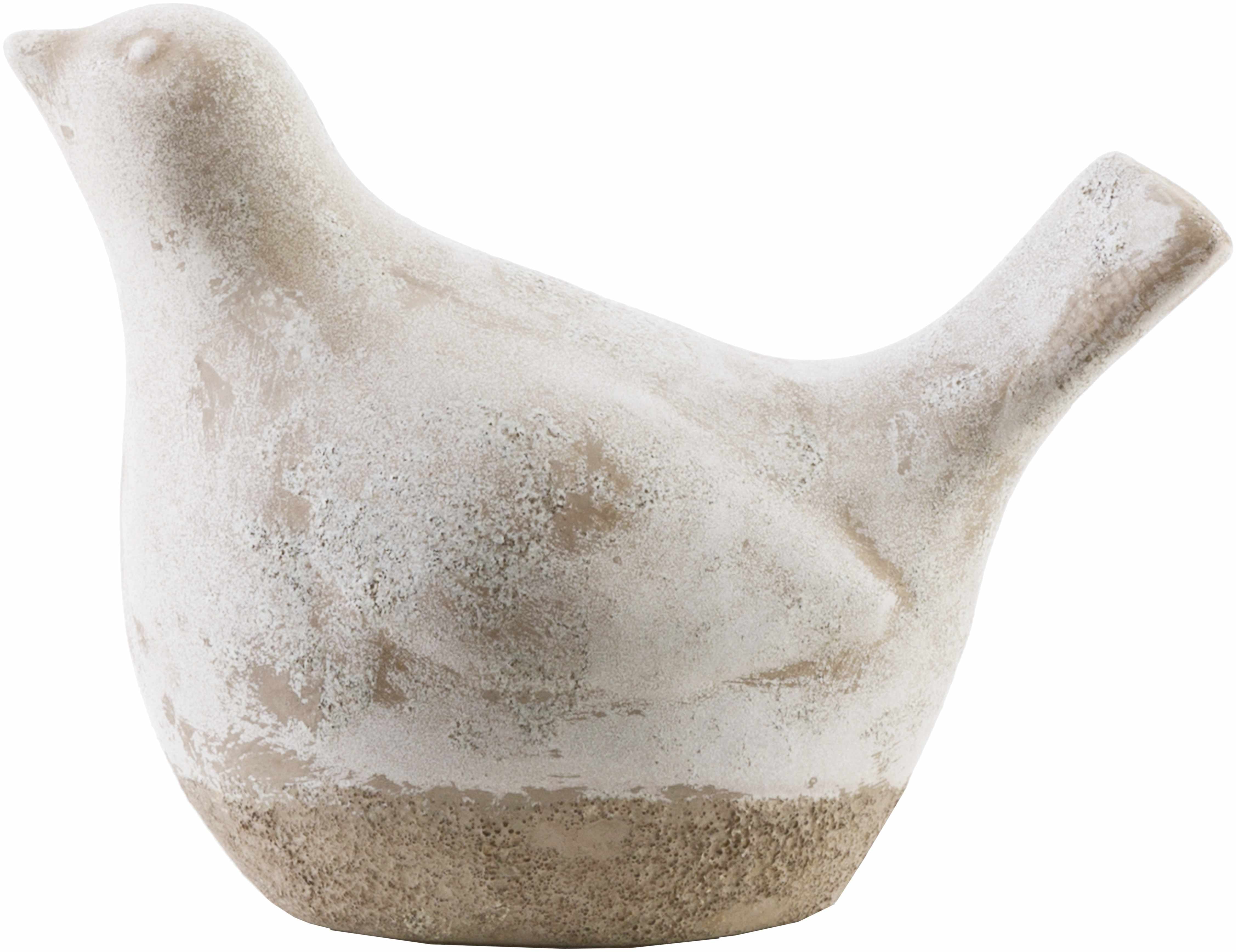 Albuccione Beige Rustic Bird Figurine Decor-0