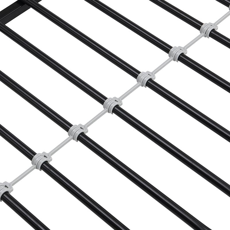 Kids Shared Room Twin Over Full Metal Bunk Bed with Ladder, Black | Just Better Bunk Beds