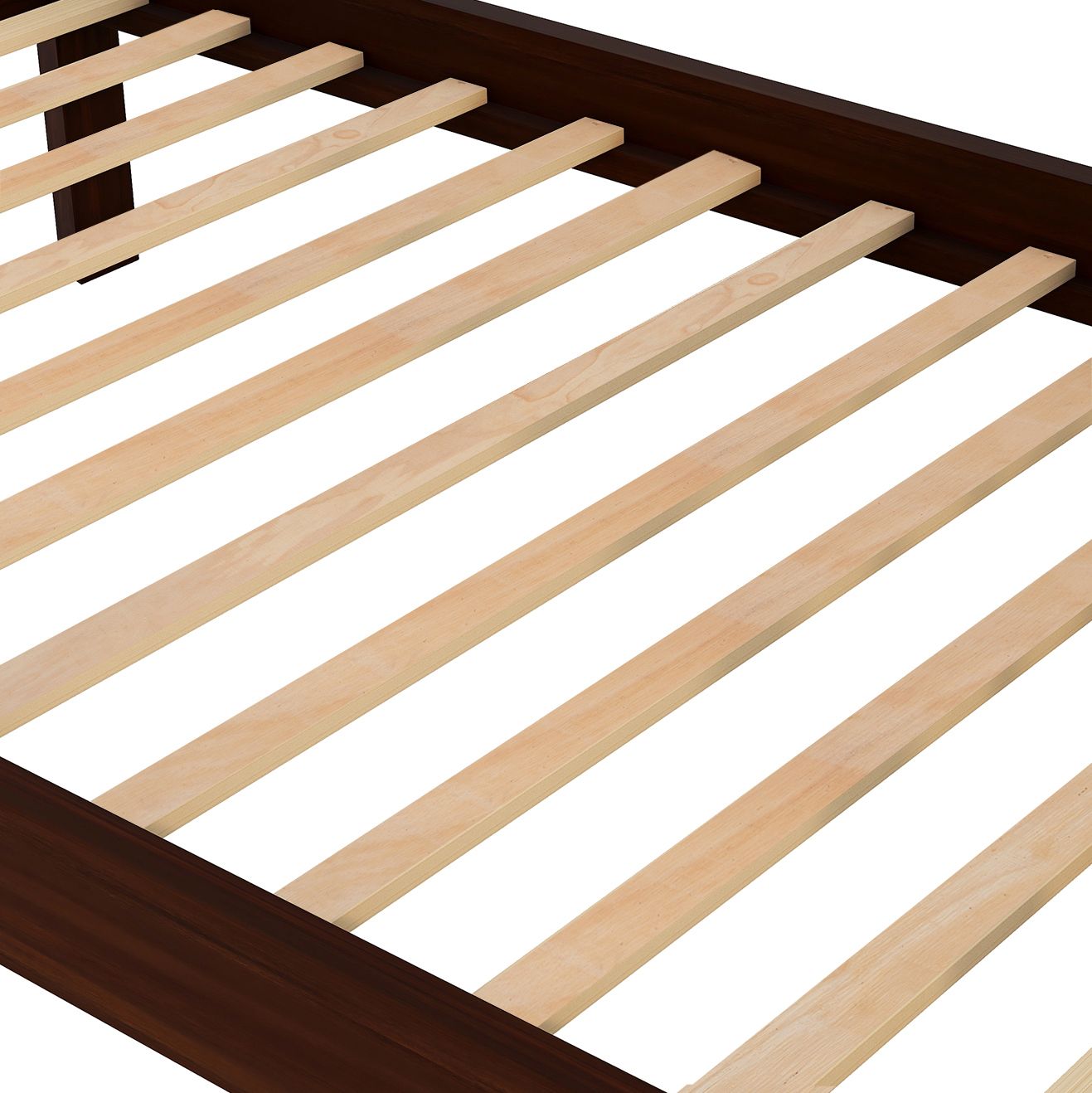Kids Shared Room Twin Over Twin Wood Bunk Bed with Staircase Storage Drawers, Espresso | Just Better Bunk Beds