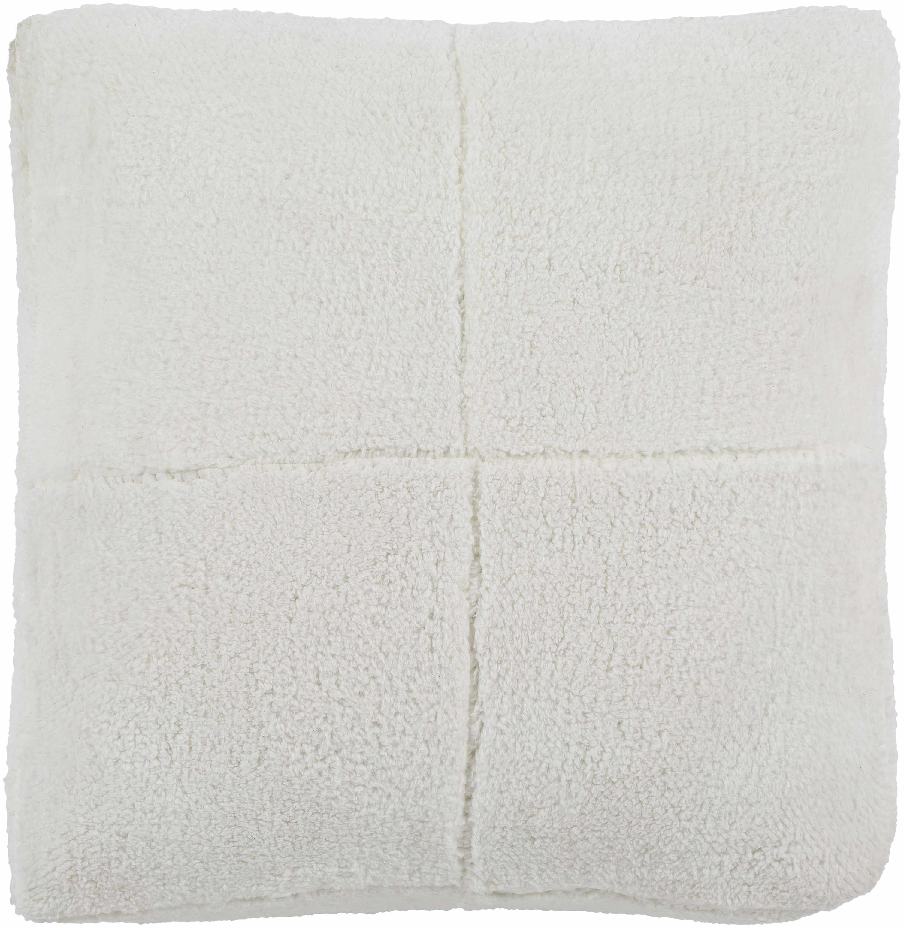 Kilrush White Plush Floor Pillow - Clearance-3