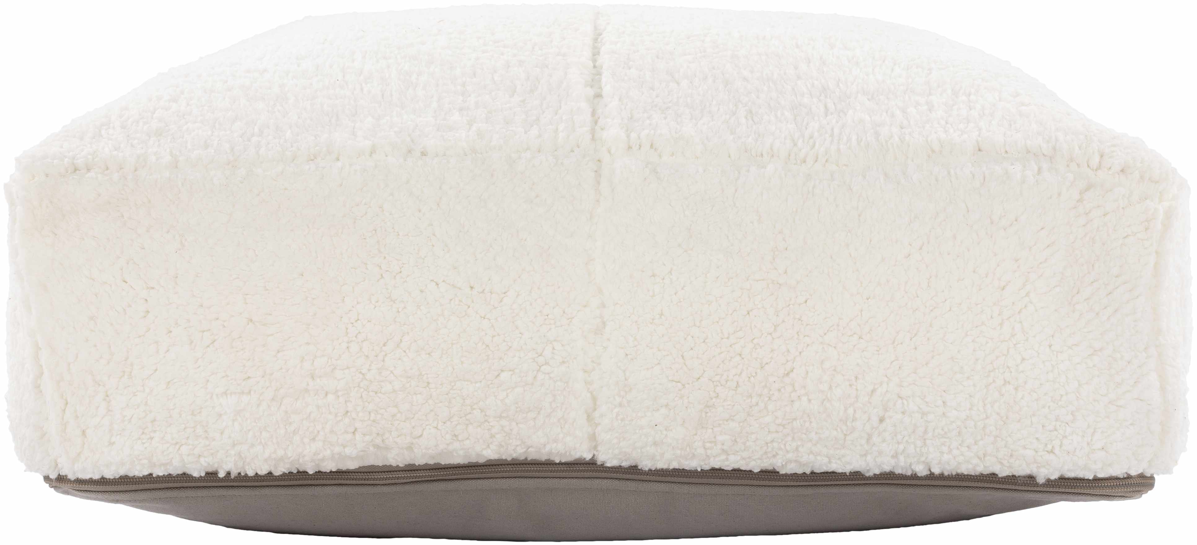Kilrush White Plush Floor Pillow - Clearance-4