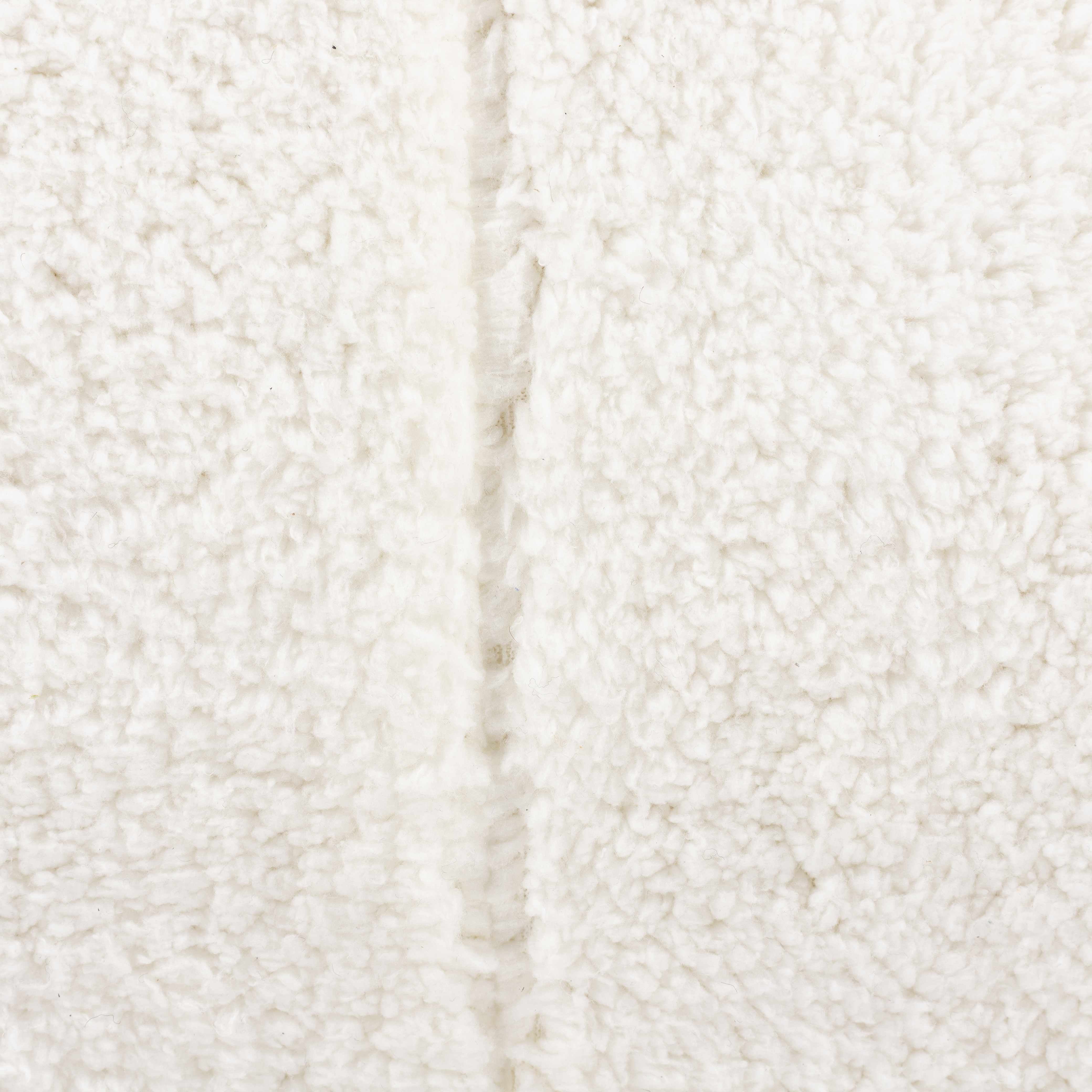 Kilrush White Plush Floor Pillow - Clearance-2