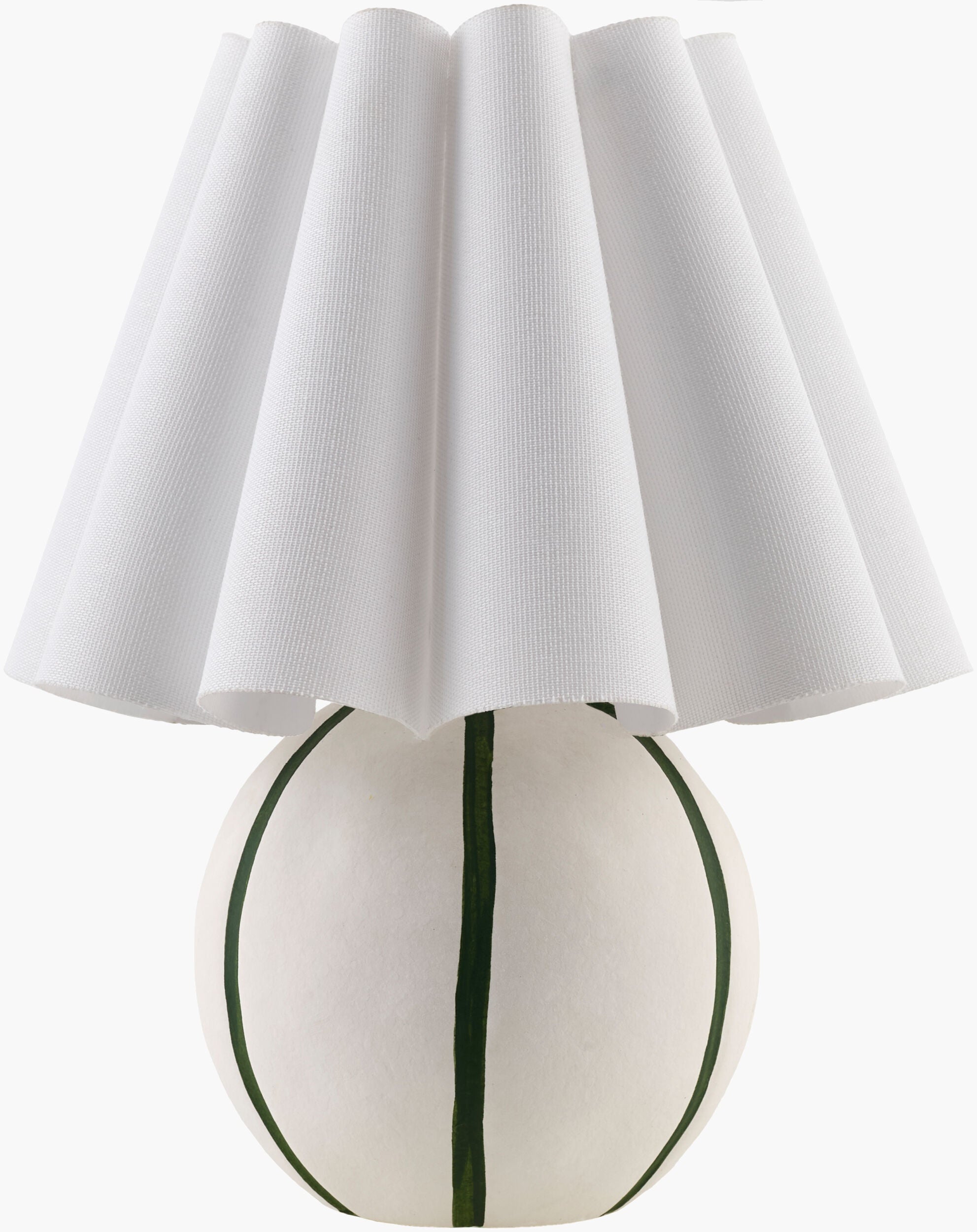 Muted Light Gray Traditional Table Lamp with linen details for bedside or console tables-0