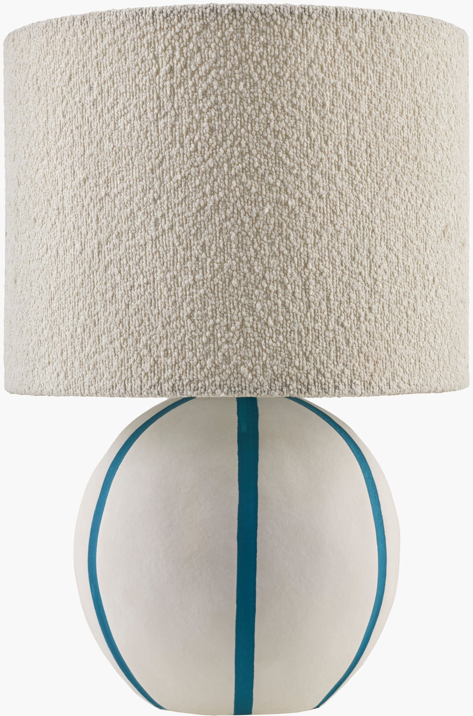 Soft Beige Traditional Table Lamp with linen details for bedside or console tables-0
