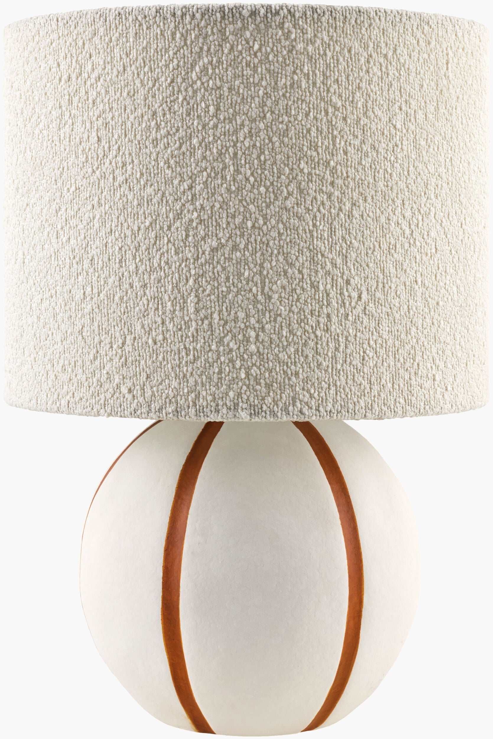 Warm Beige Traditional Table Lamp with linen details for bedside or console tables-0