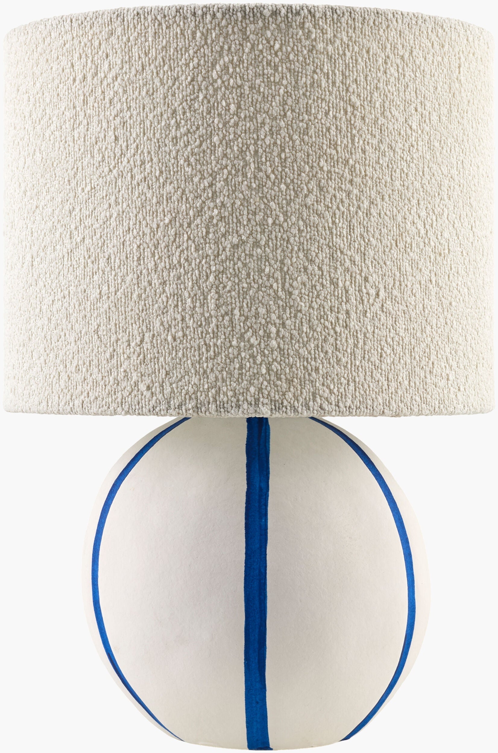 Deep Beige Traditional Table Lamp with linen details for bedside or console tables-0