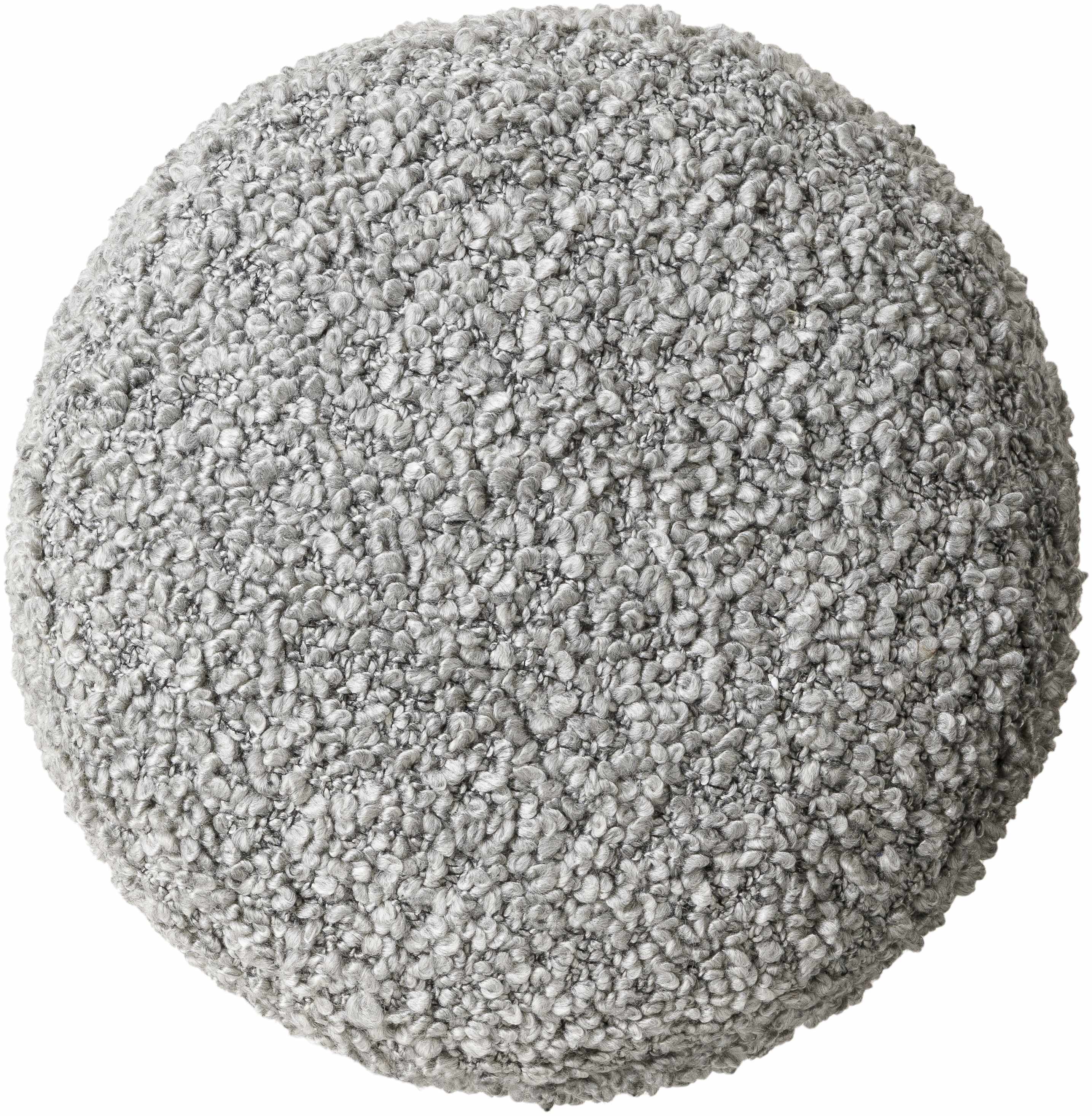 Kamarpukur Knitted Gray Ottoman Pouf-3