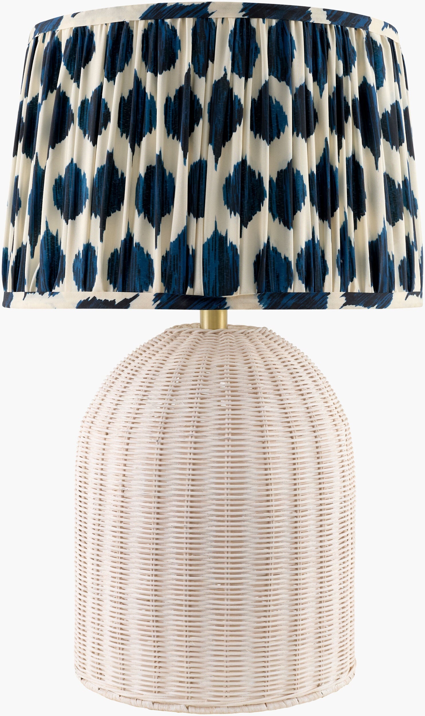 Warm Aqua Blue Bohemian Table Lamp with global details for bedside or console tables-0