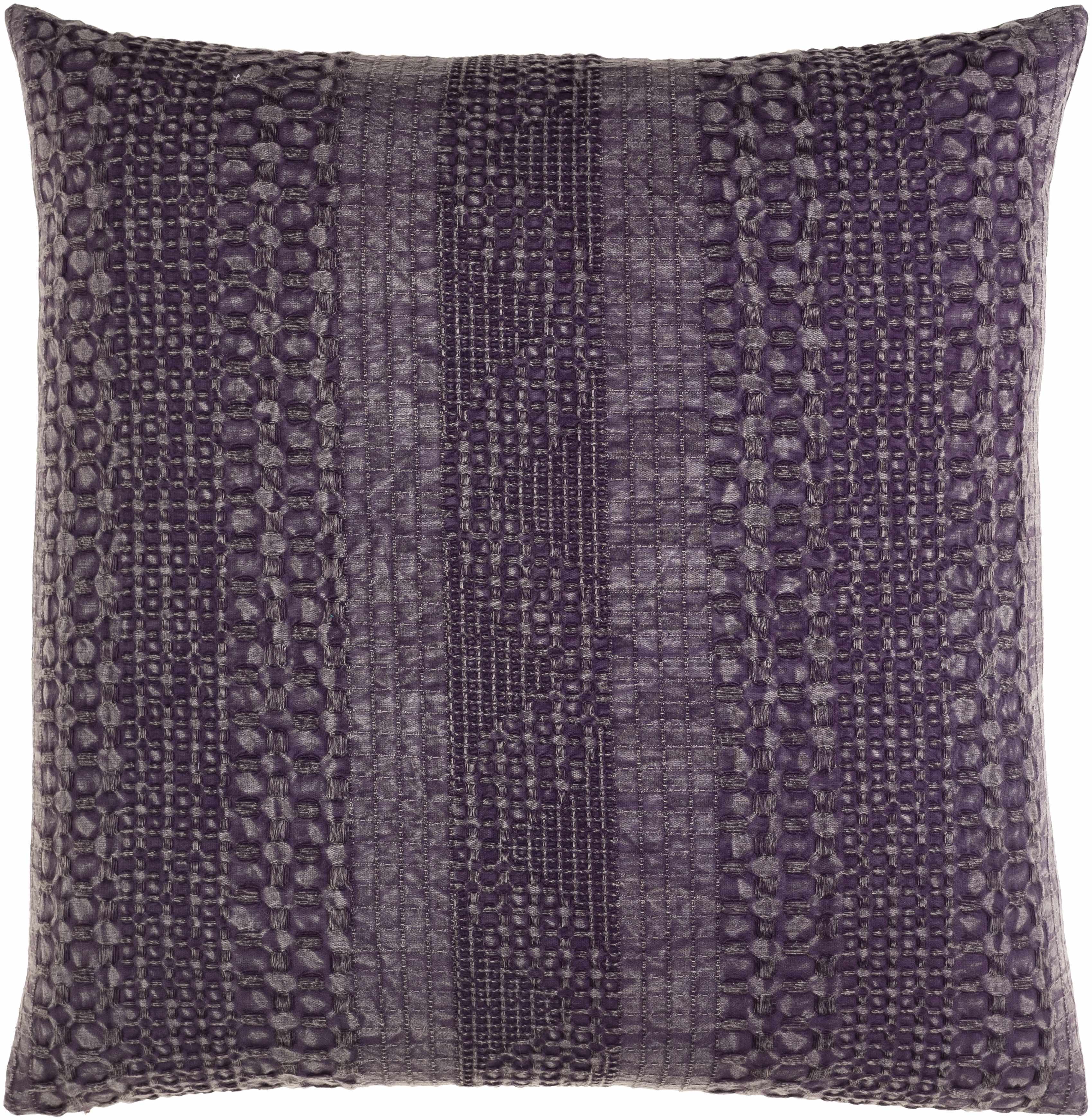 Kasi Purple Square Throw Pillow-0