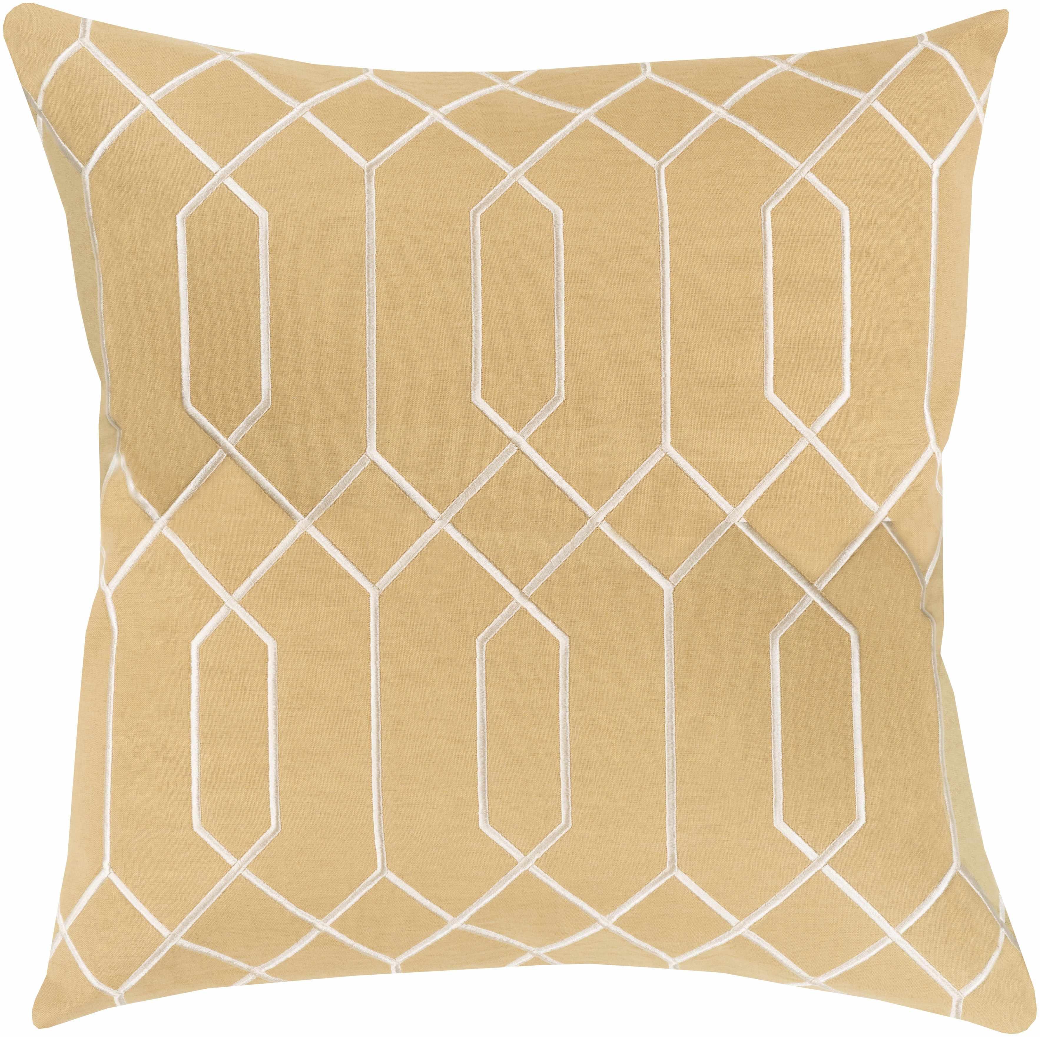 Kunle Mustard Geometric Accent Pillow - Clearance-0