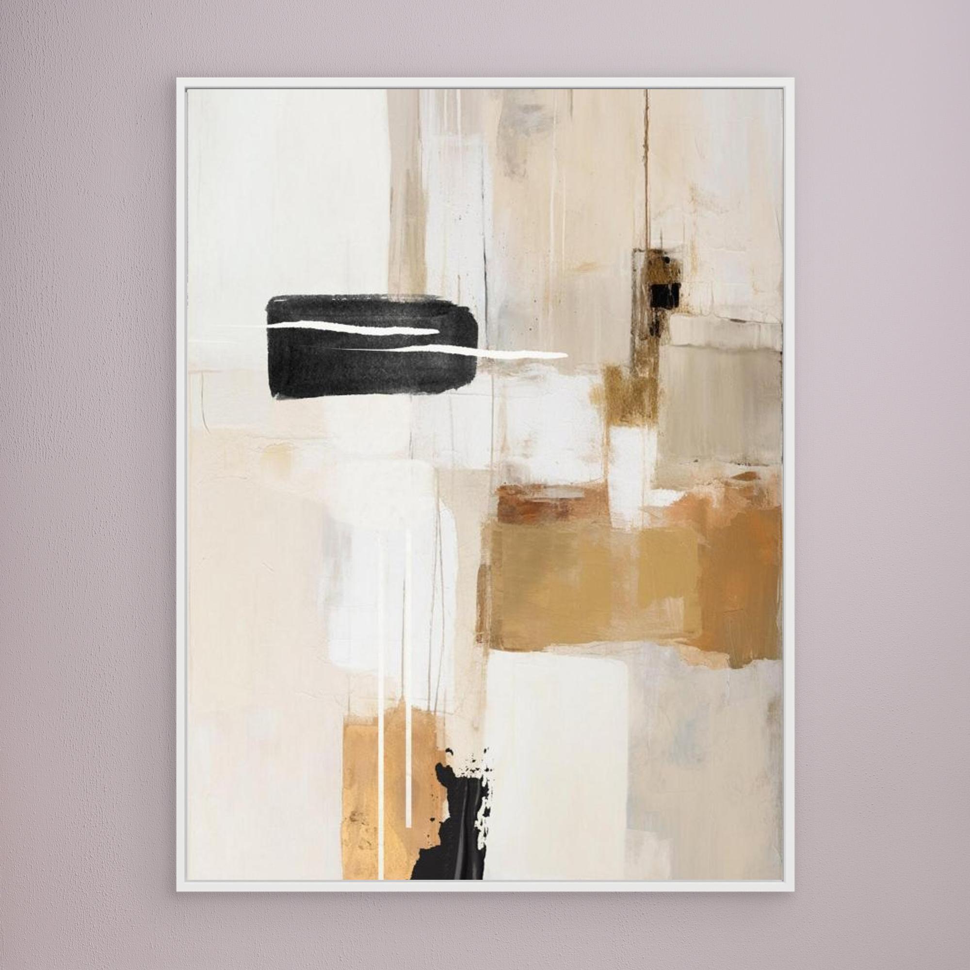 Abstract In Beige 1 by Sally Ann Moss