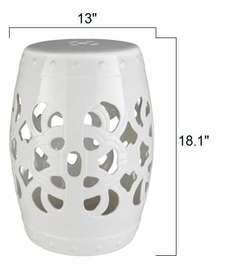 Lalauigan White Ceramic Stool Table-2