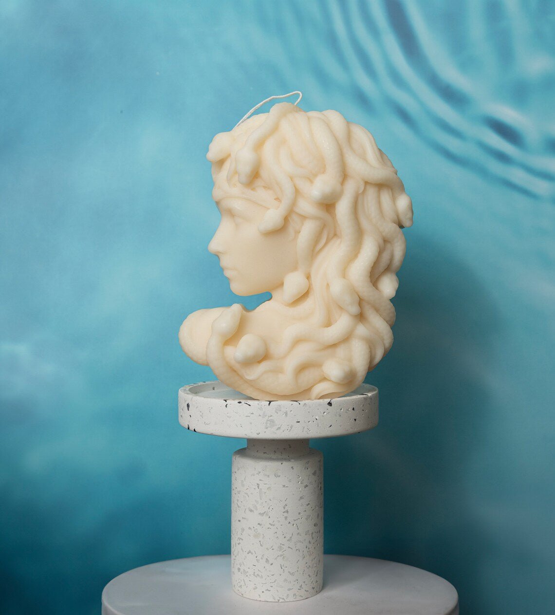 Large Medusa Sulpture Soy Wax Scented Candle-3