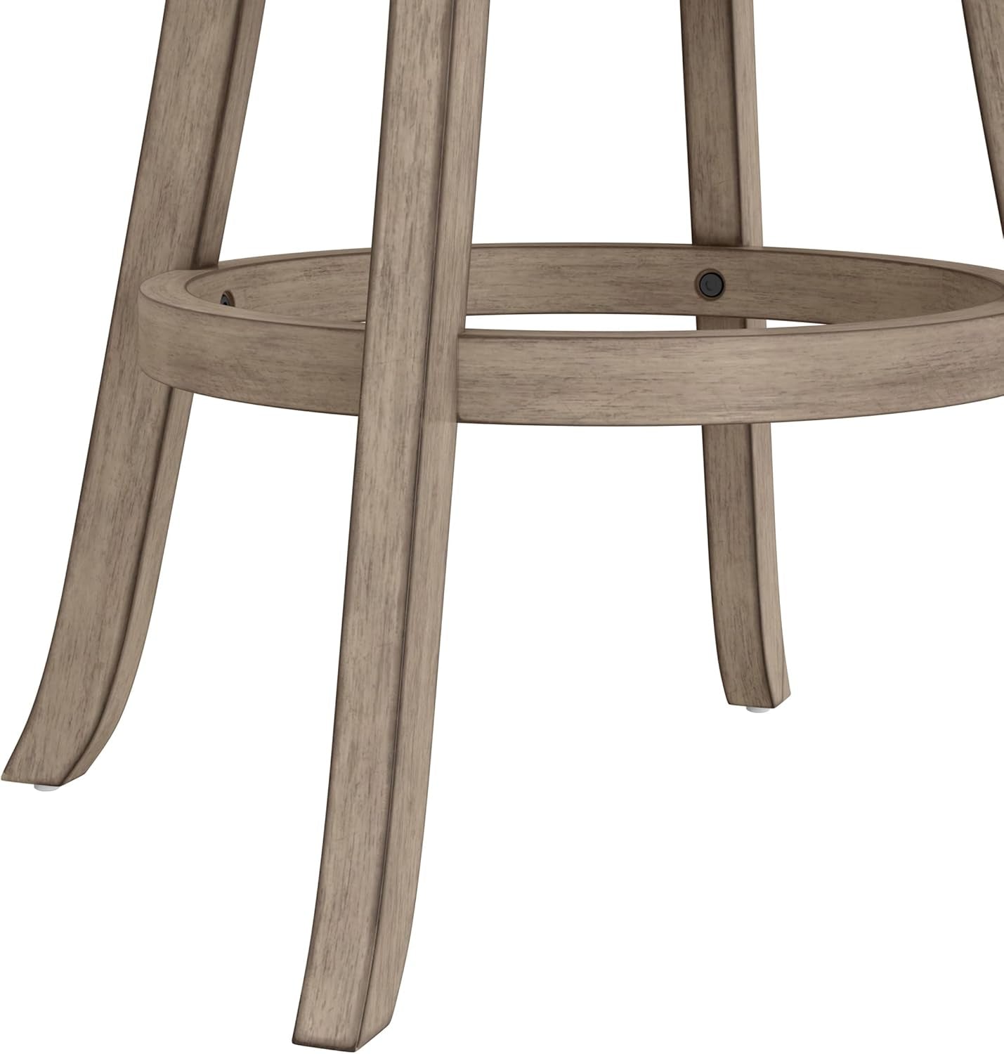 Laymon Modern Wood Bar Height Swivel Stool Gray Brown