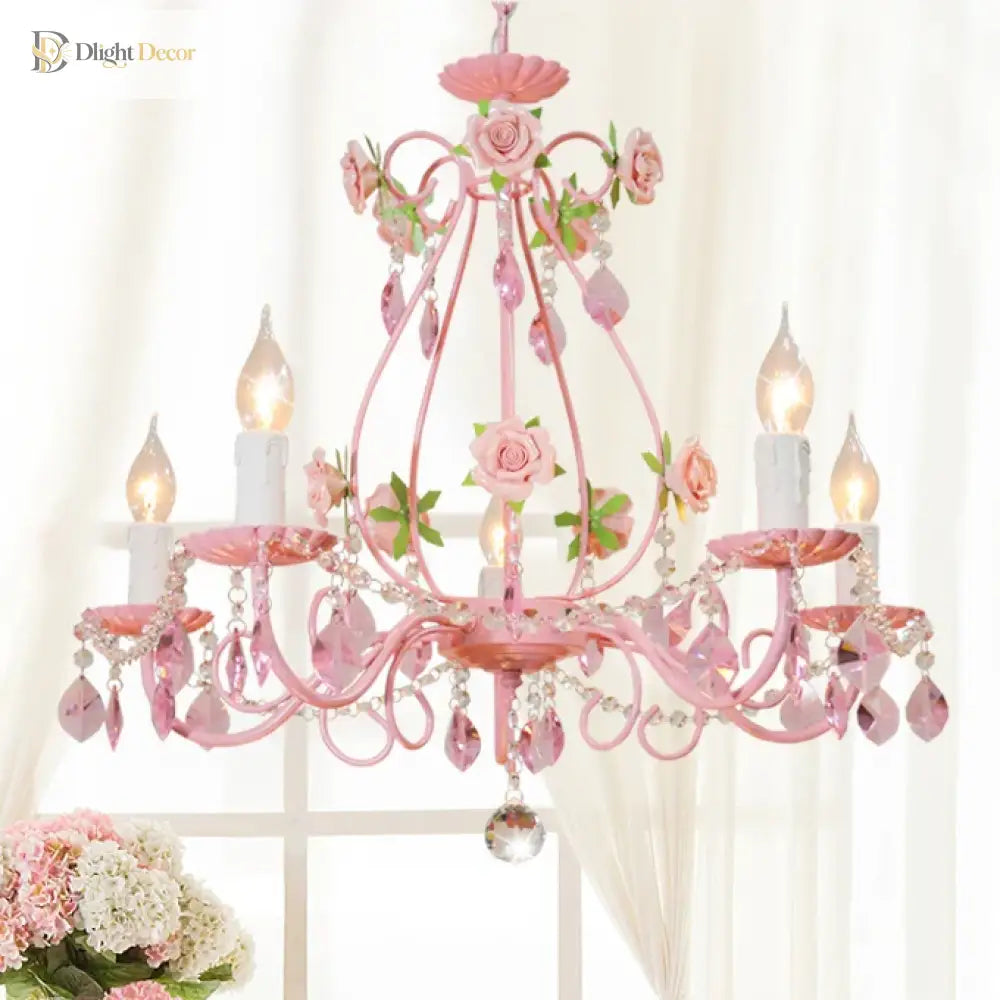 LED Crystal Ceramic Chandelier | Dining Room Home Lighting