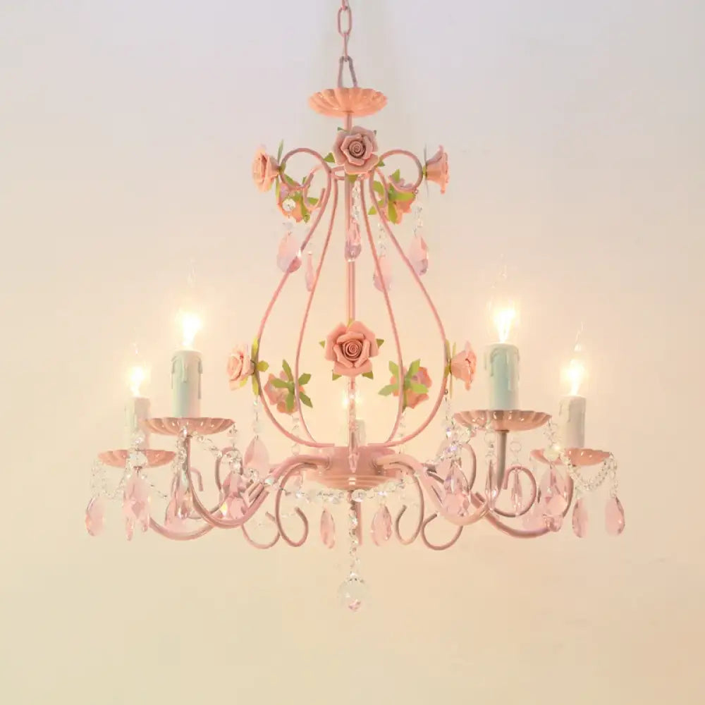 LED Crystal Ceramic Chandelier | Dining Room Home Lighting