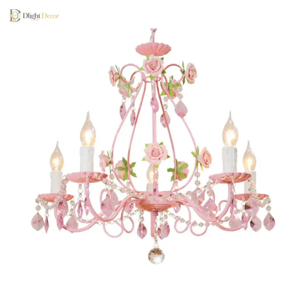 LED Crystal Ceramic Chandelier | Dining Room Home Lighting