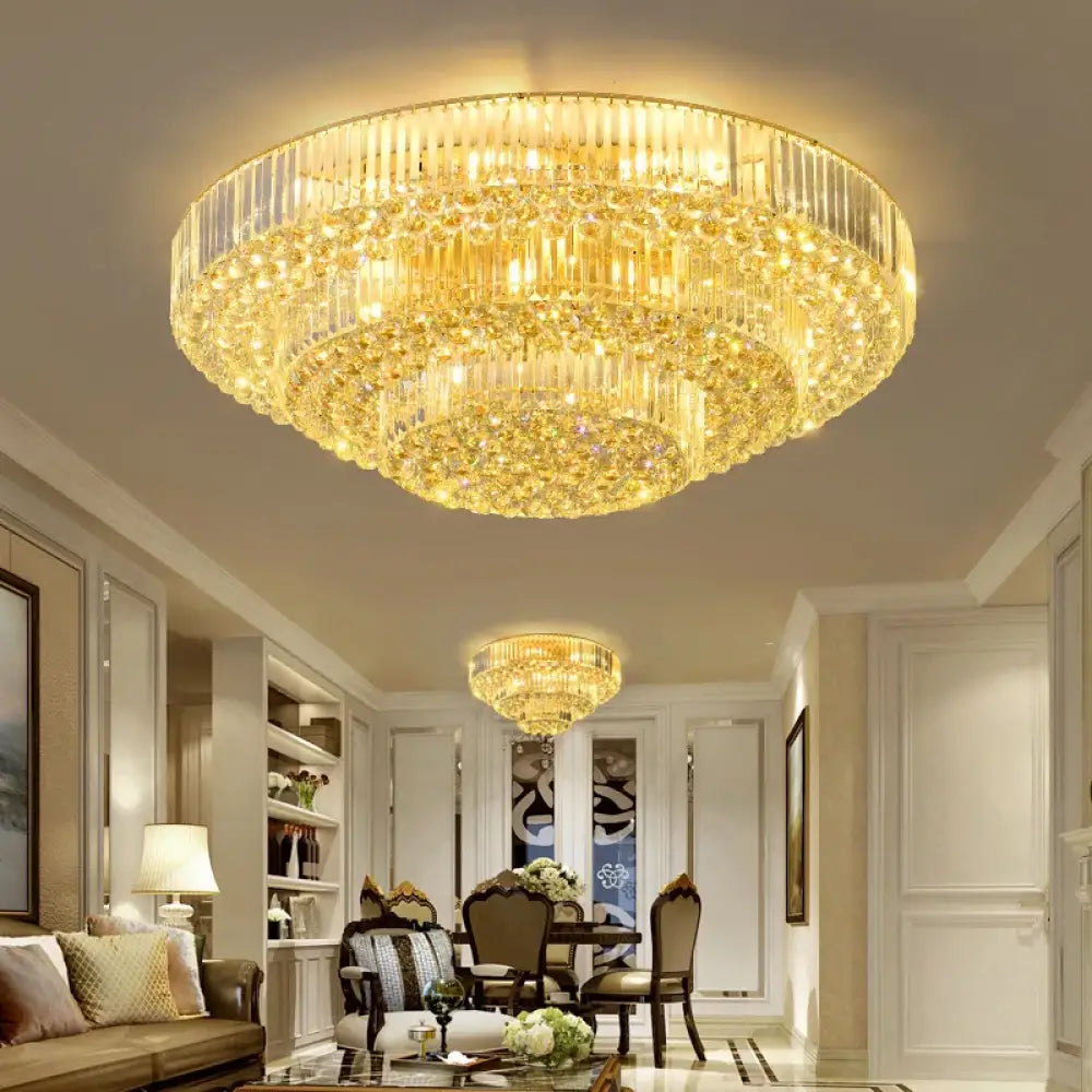 LED Modern Crystal Ceiling Light | Dining Room Lighting