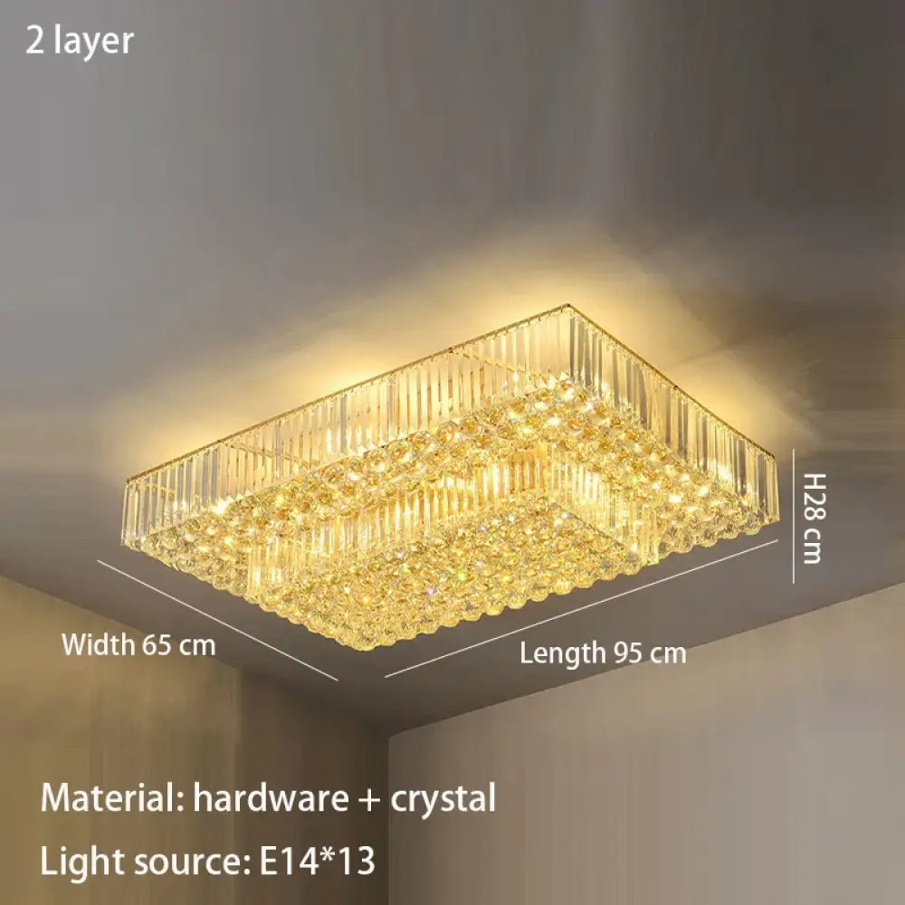 LED Modern Crystal Ceiling Light | Dining Room Lighting