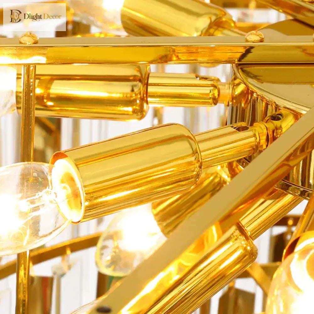 LED Modern Crystal Chandelier | Hallway & Entry Lighting