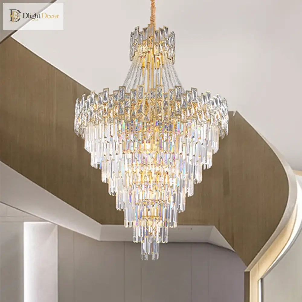 LED Modern Crystal Chandelier | Hotel & Villa Lighting