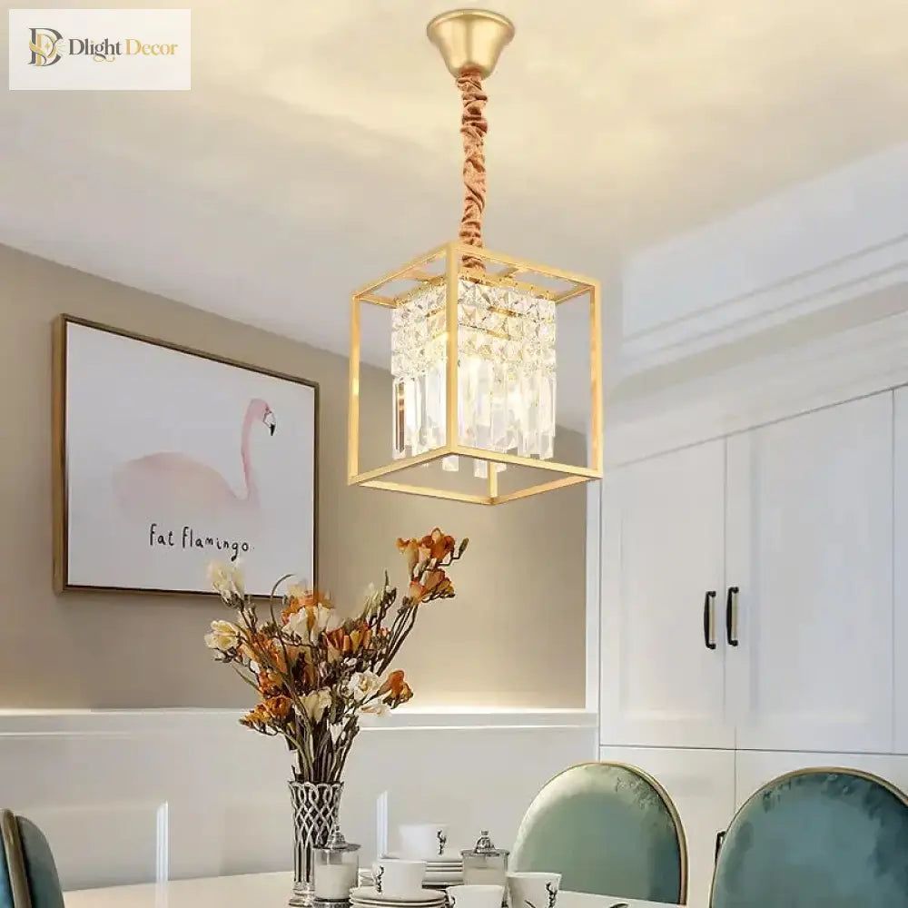 LED Modern Crystal Chandelier | Kitchen Island Home Lighting