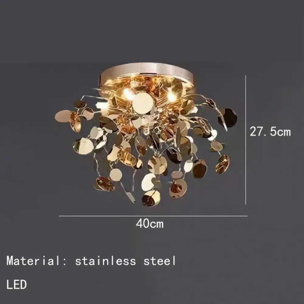 LED Modern Gold Chandelier | Bedroom & Bedside Lighting