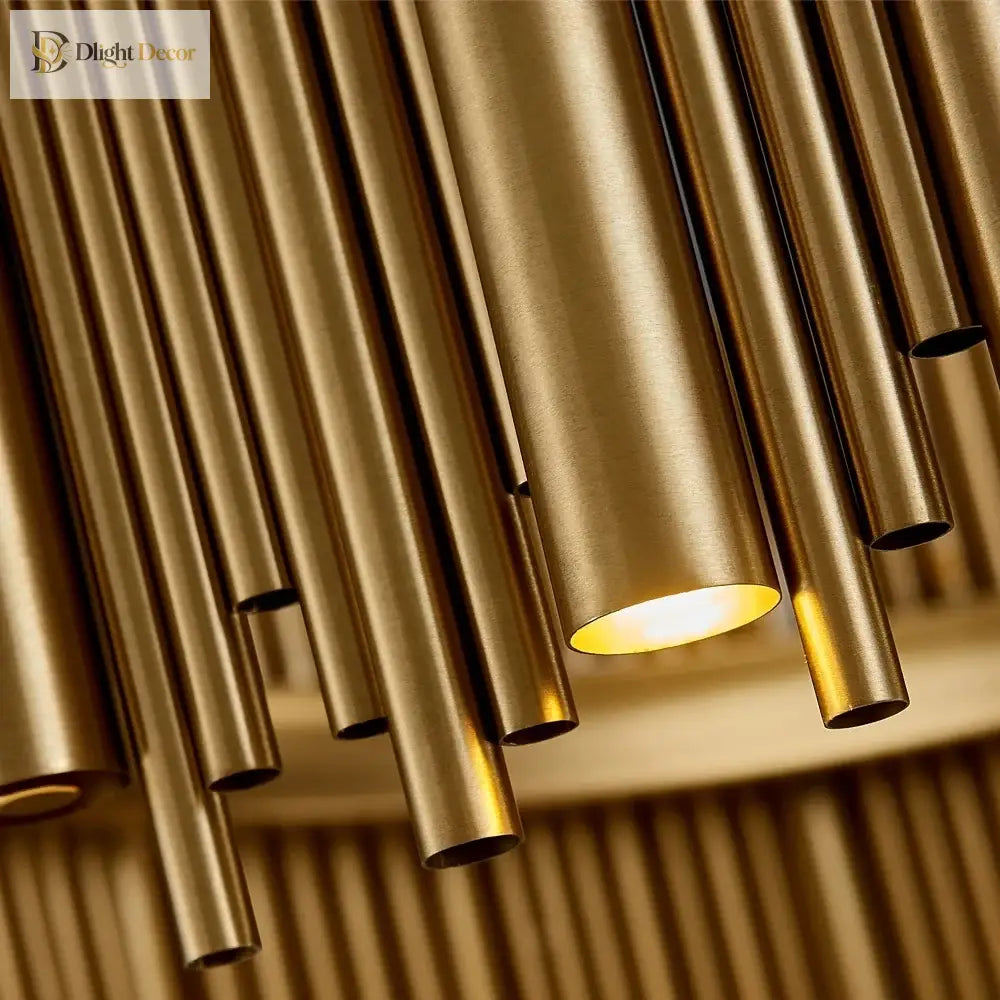 LED Modern Gold Chandelier | Modern Living Room Lighting