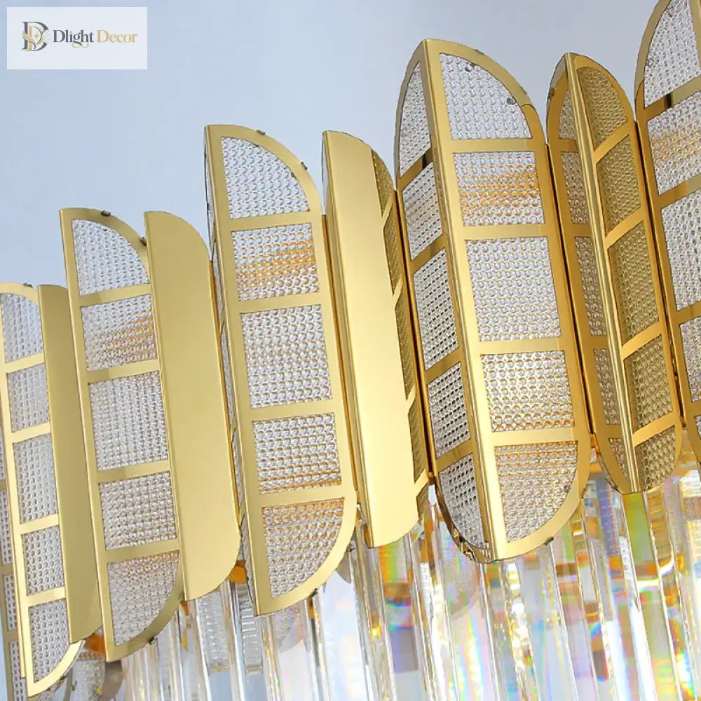 LED Stainless Crystal Chandelier | Dining Room Lighting