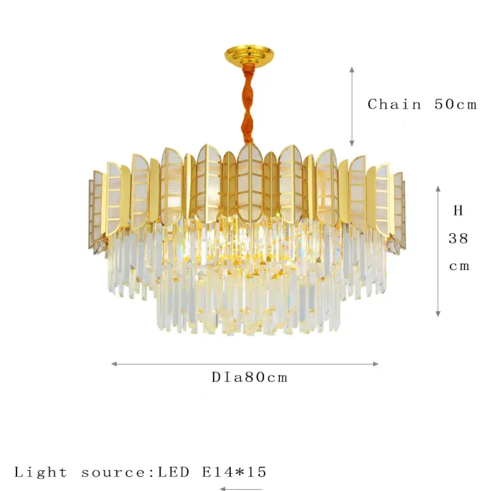 LED Stainless Crystal Chandelier | Dining Room Lighting