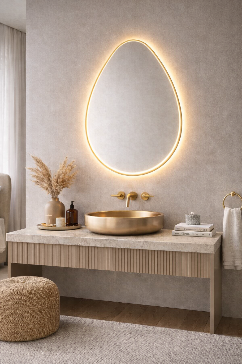 Jupiter Irregular Design Mirror