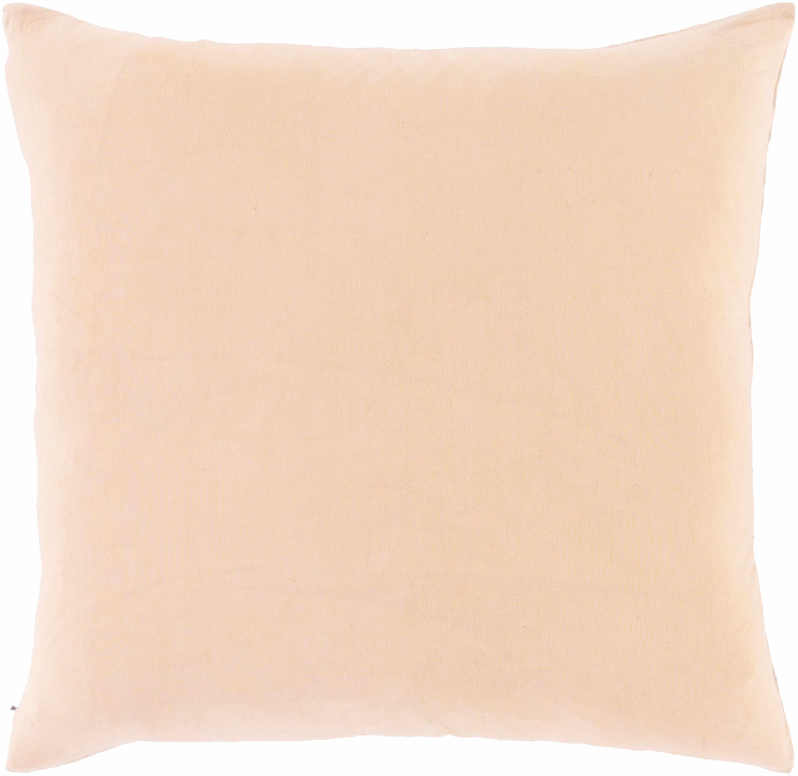 Leiston Peach Geometric Square Pillow - Clearance - PRHOMZ