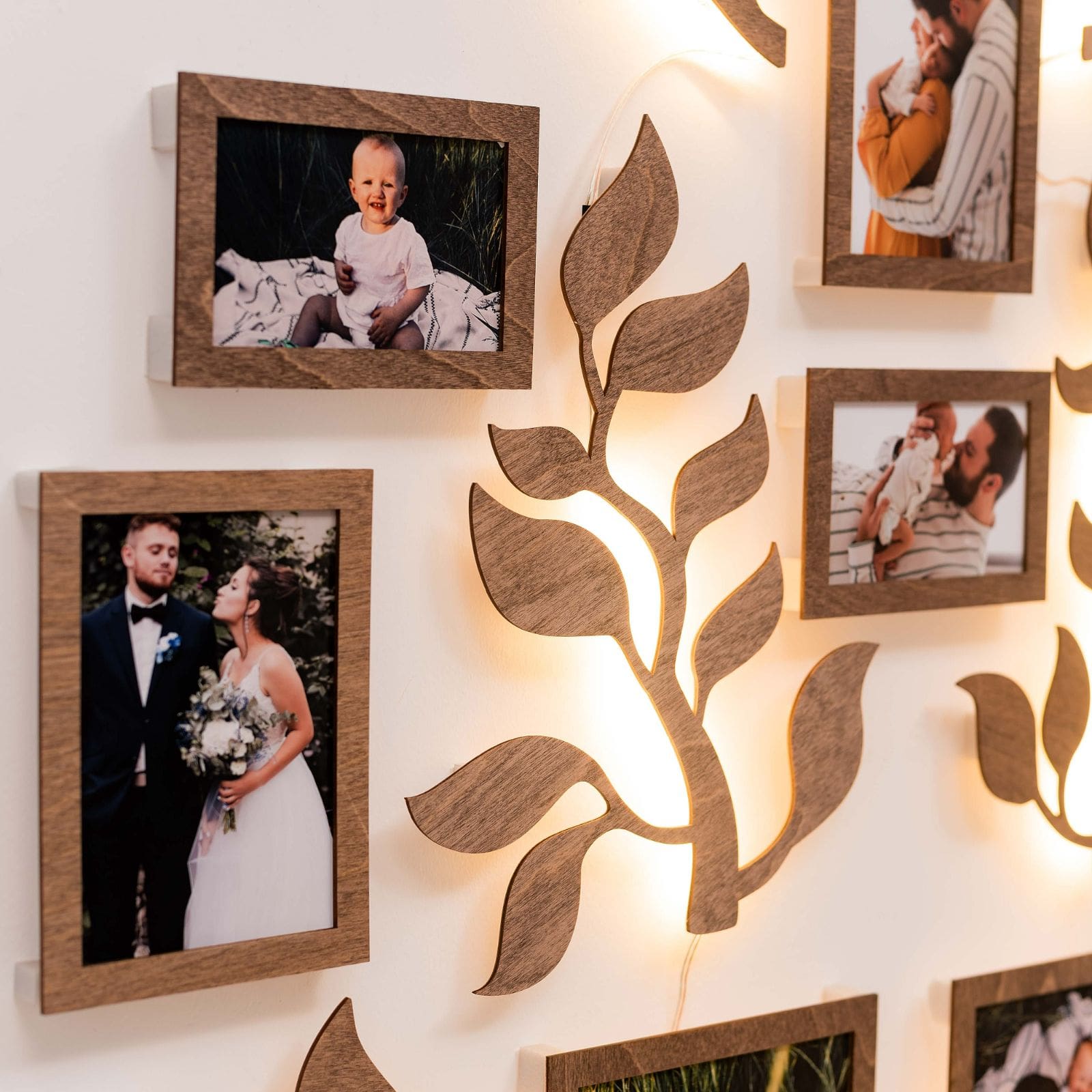 Wooden Led Family Tree - Nova