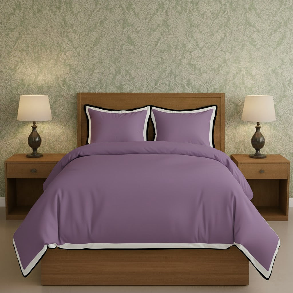 Black & White Border Frame Duvet Cover Set