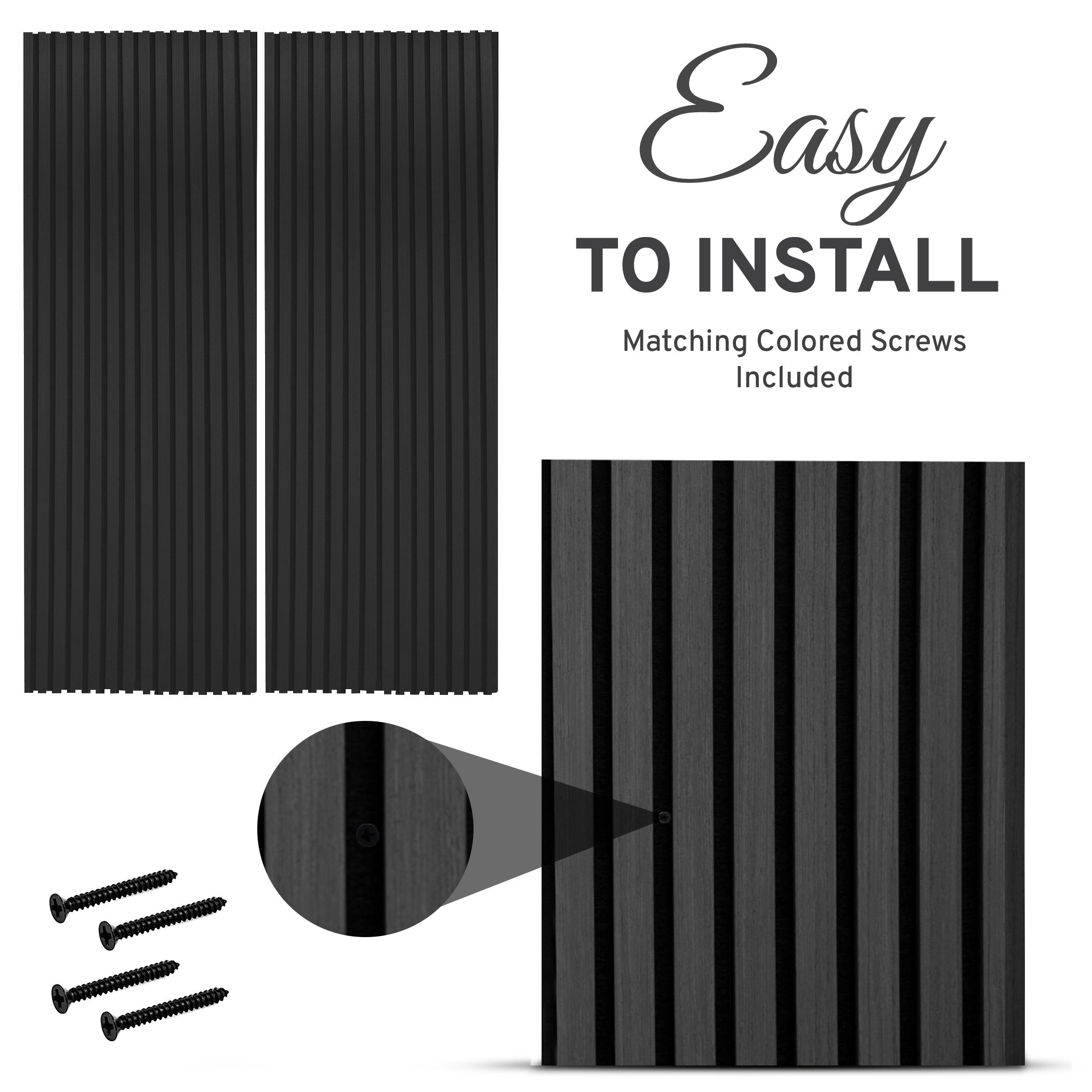 2-Pack Acoustic Wall Panels – Black