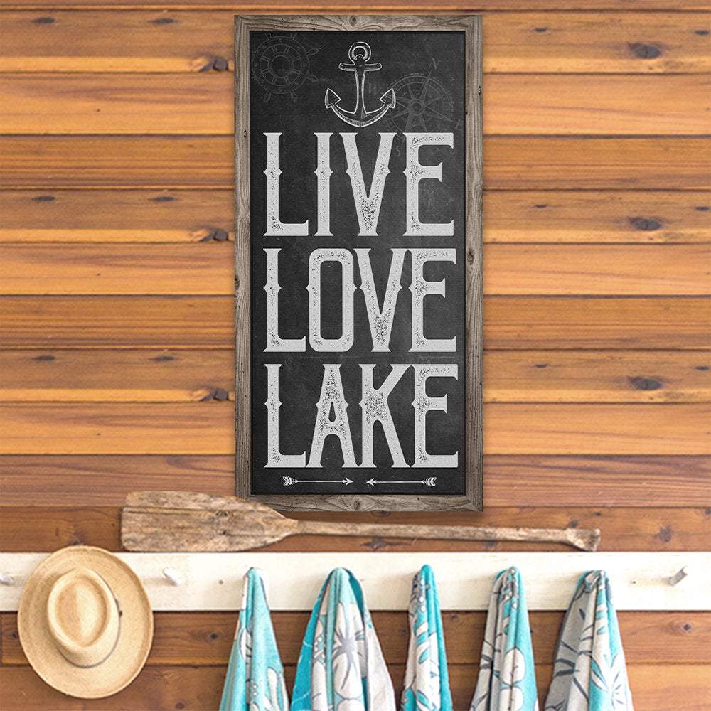 Live Love Lake - Canvas