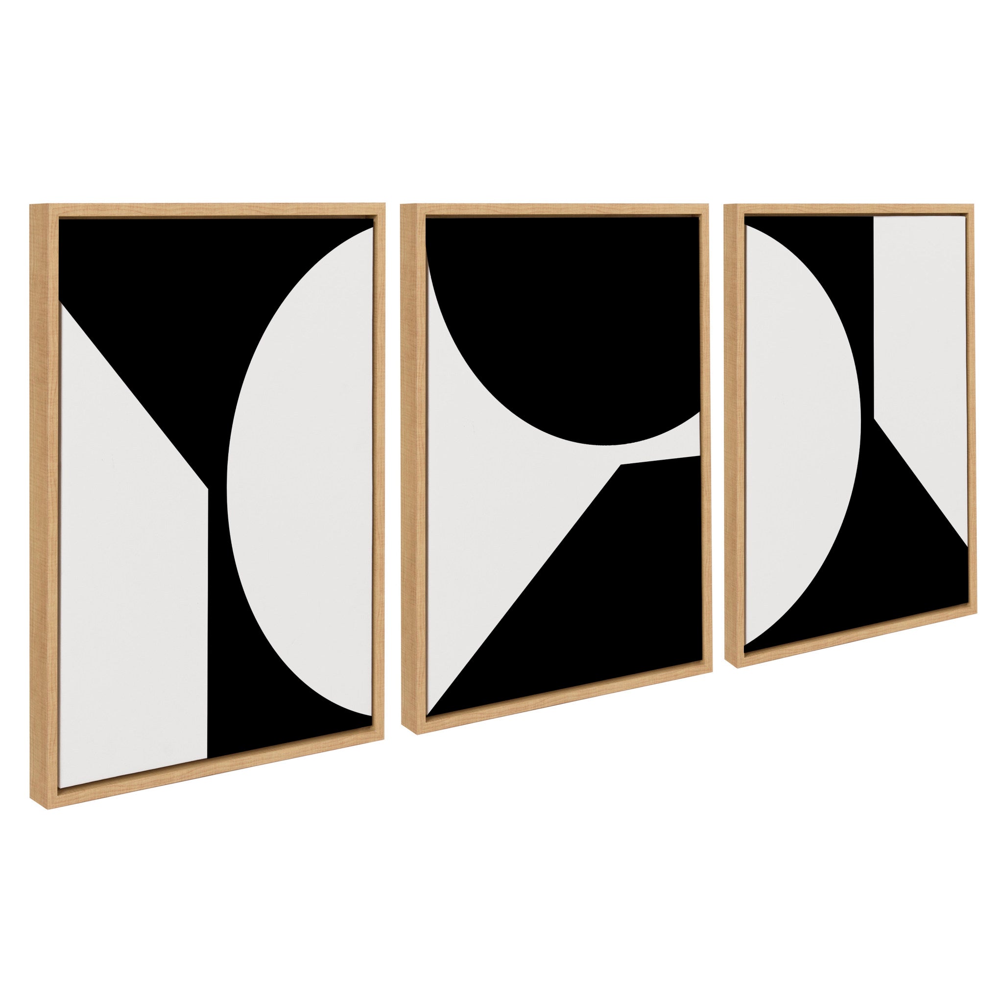 Sylvie Minimal Max Mod Set Framed Canvas by The Creative Bunch Studio