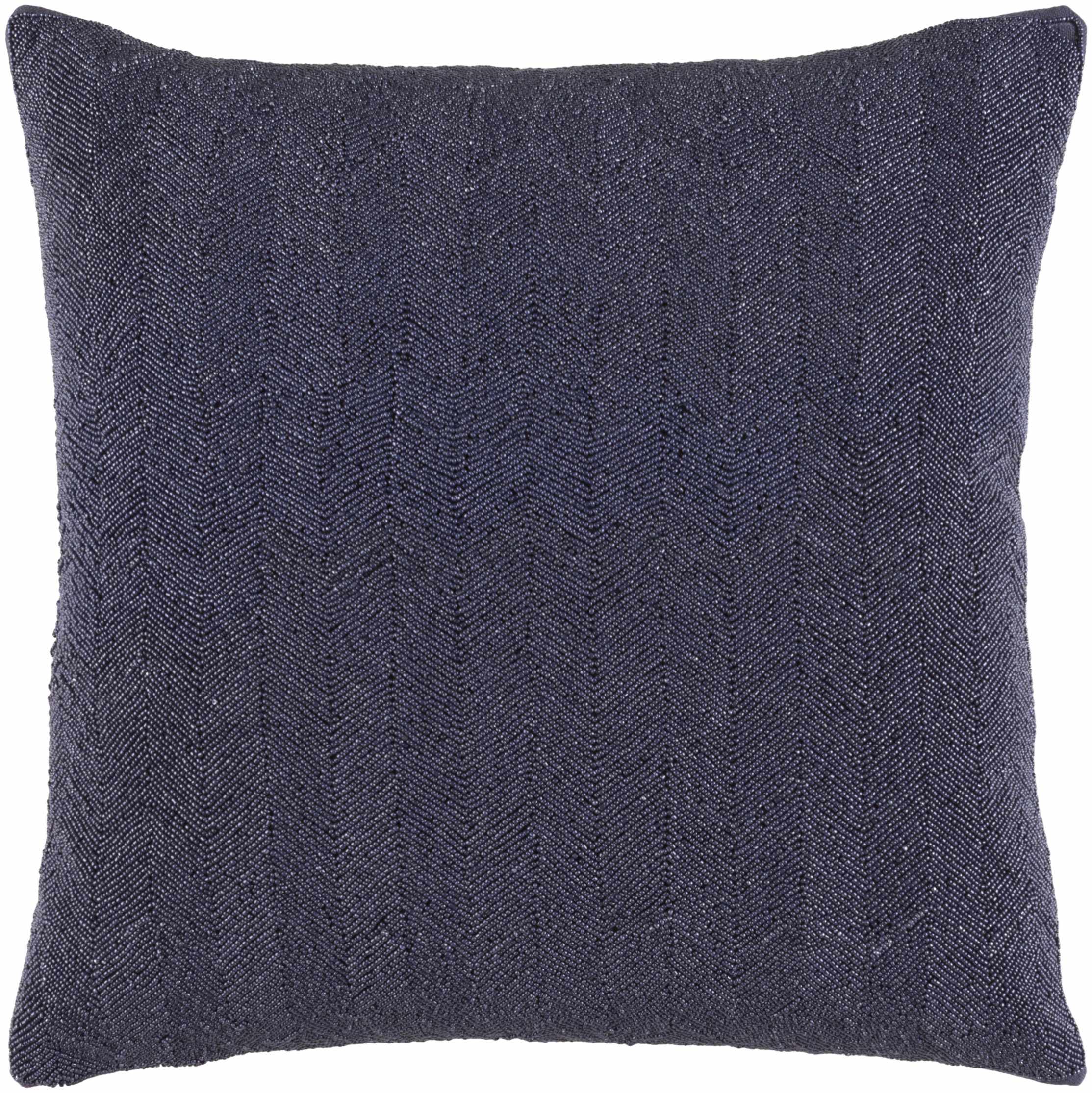 Allansford Dark Purple Chevron Accent Pillow - Clearance-0